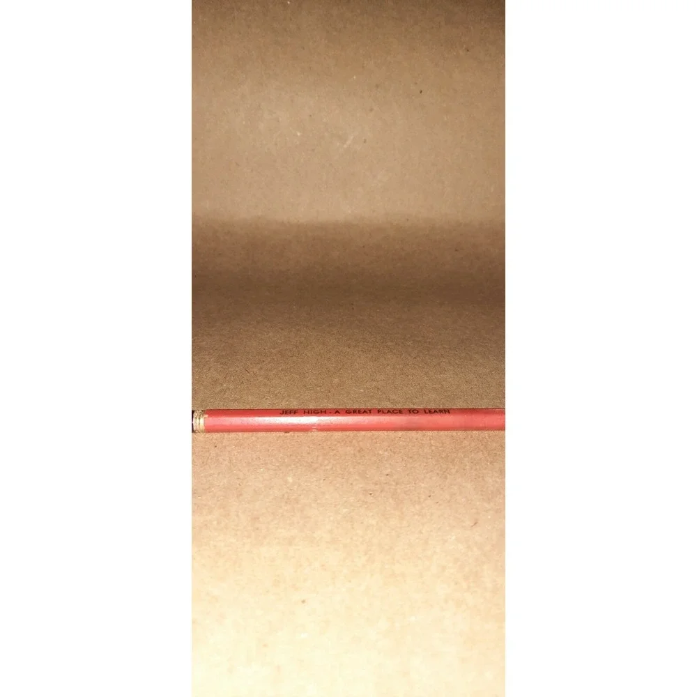 Vintage JEFF HIGH School Red Pencil